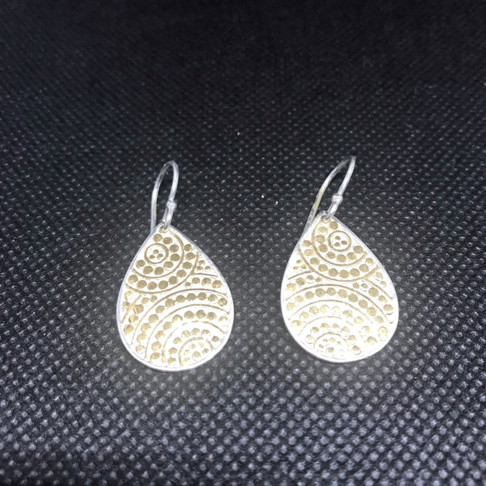 ANNA BECK SIGNATURE SMALL BEADED TEARDROP EARRINGS